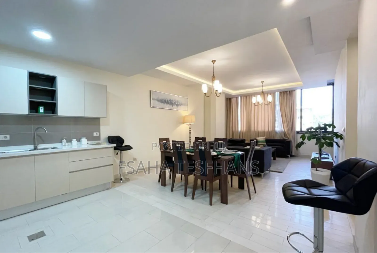 Furnished 2bdrm Apartment in Apartments, Bole for rent