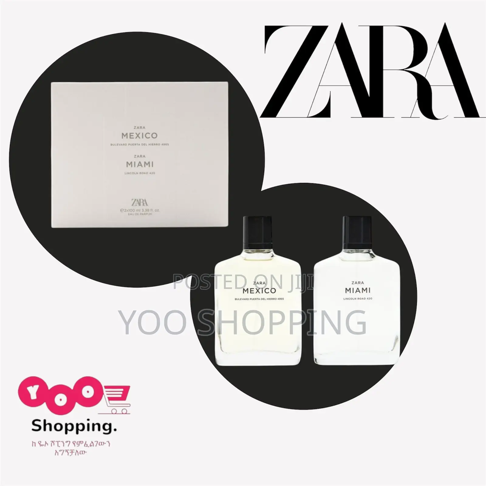 Zara Mexico and Zara Miami Mens Perfume