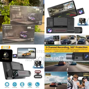 Dash Cam With 3 Lens (የመኪና ዳሽ ካሜራ)
