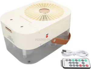 Dual Spray Humidifying Fan With Night Light