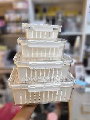4 Refrigerator Food Storage Box