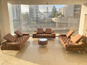 In Vogue Sofa Set With Oval Table