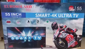 Eurosolar 55"Inch Tv Smart Android New 2024 Model New Price