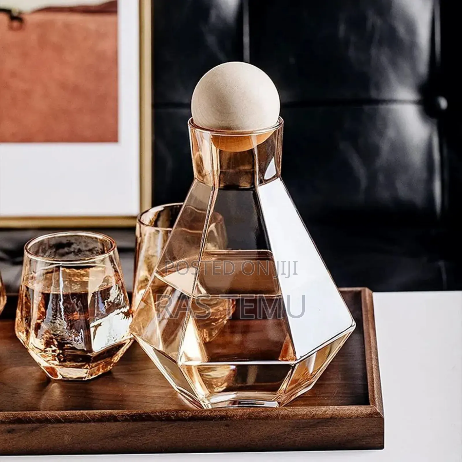 7 PCS Dimond Shaped Glassware Set