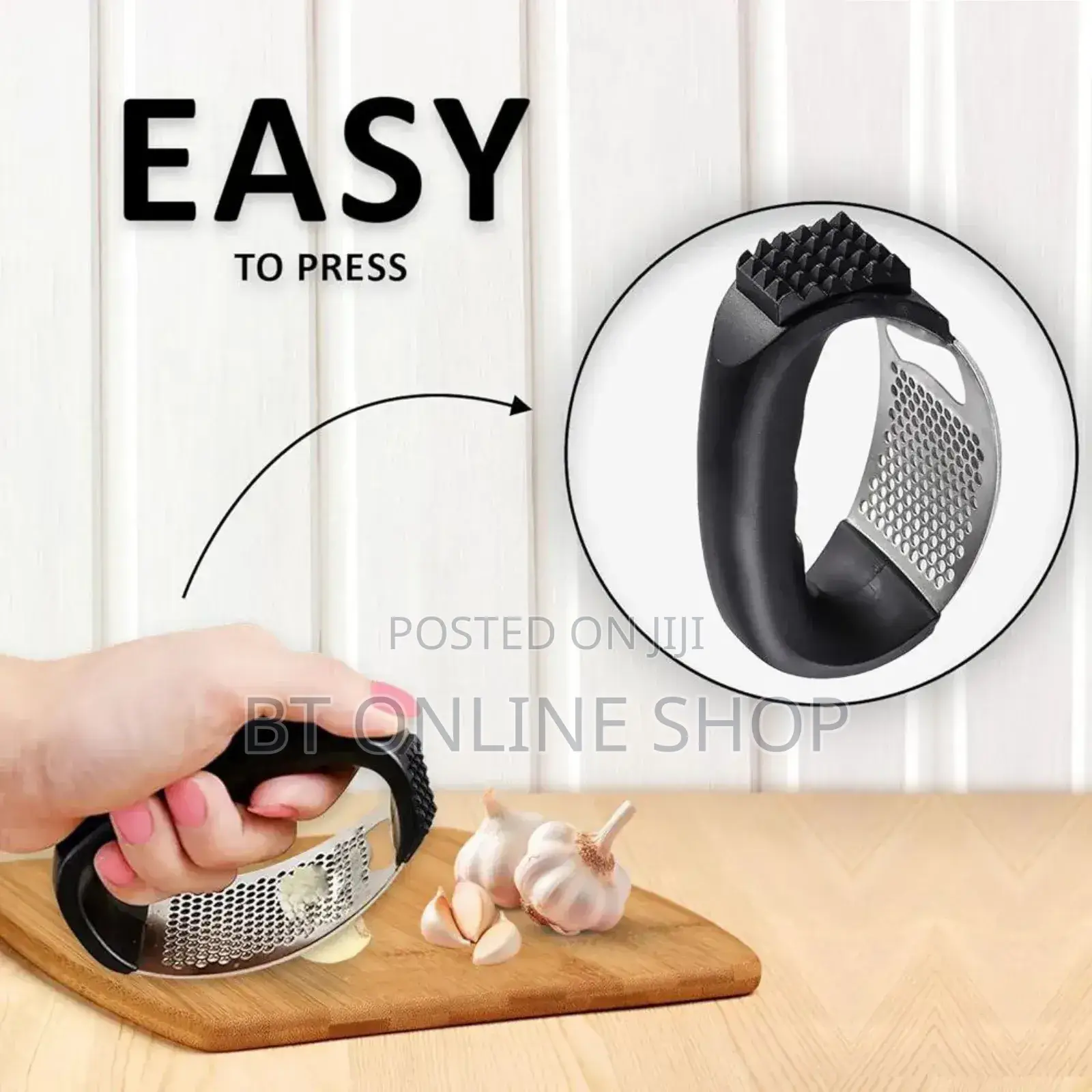 2 in 1 Garlic Press Chopper