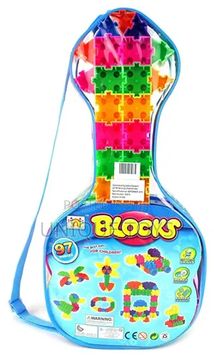 Multifunctional Guitar Shape Building Blocks Set, 97 PCS