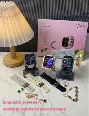 የሴት Luxury Smart Watch Necklace Earrings Bracelet Ring Combo