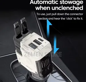 4in1 Fast Car Charger for Android and iPhone