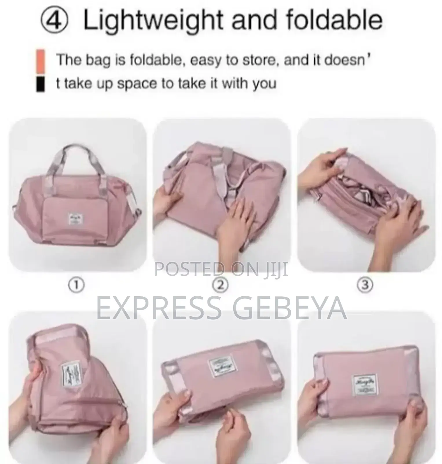 Foldable High Capacity Travel Bags