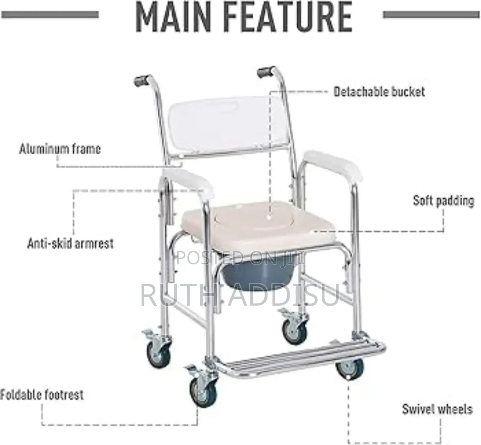 Wheel Chair Commode32commode Wheel Chair77commkde Chair New