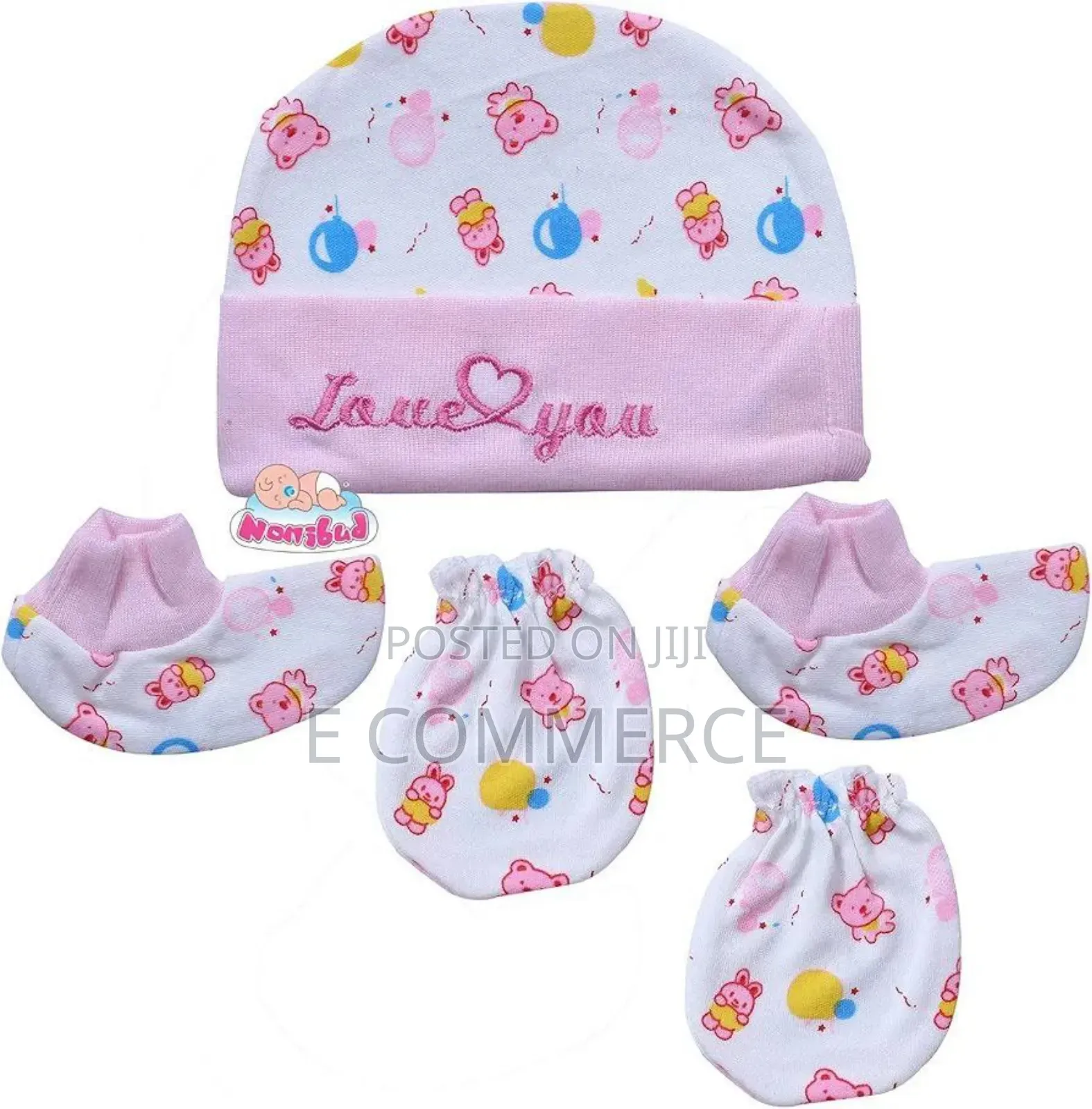3 Set Newborn Baby Hat,Gloves, Socks Set