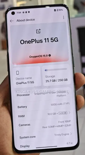 New OnePlus 11 256 GB Black