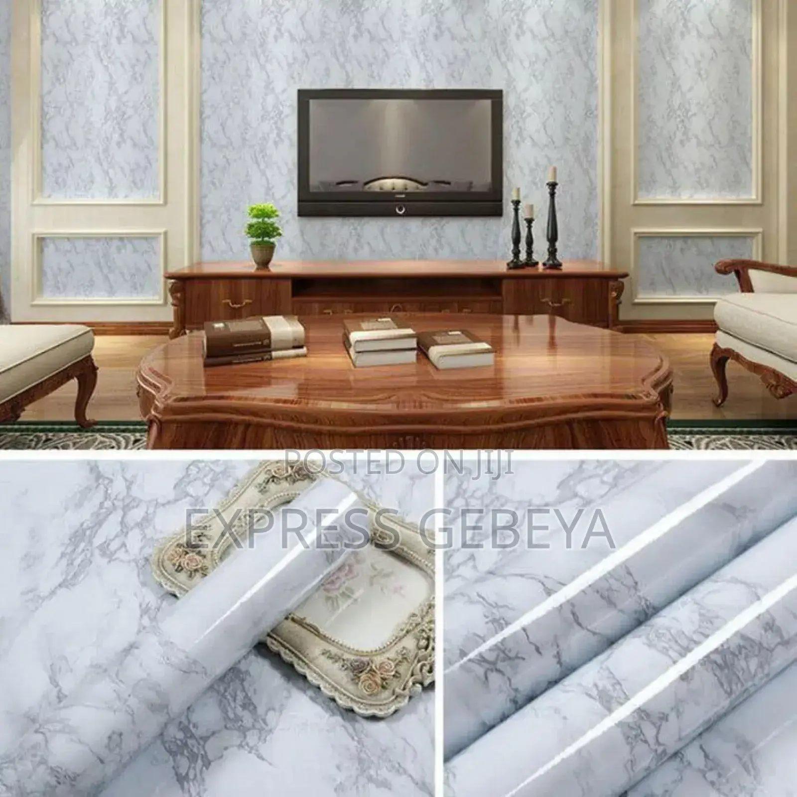 Marble Pattern Self Adhesive Wall Sticker