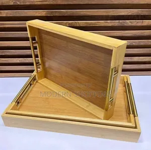 3pc Bamboo Serving Tray