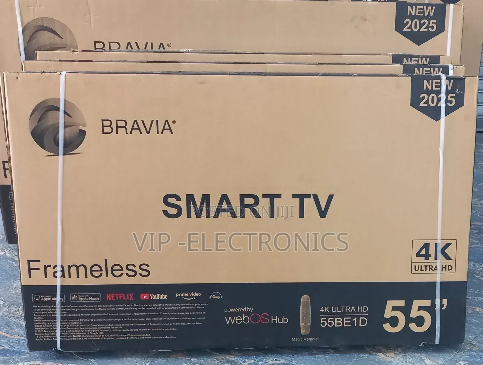 Bravia 55"Inch Tv Smart Frameless Tv