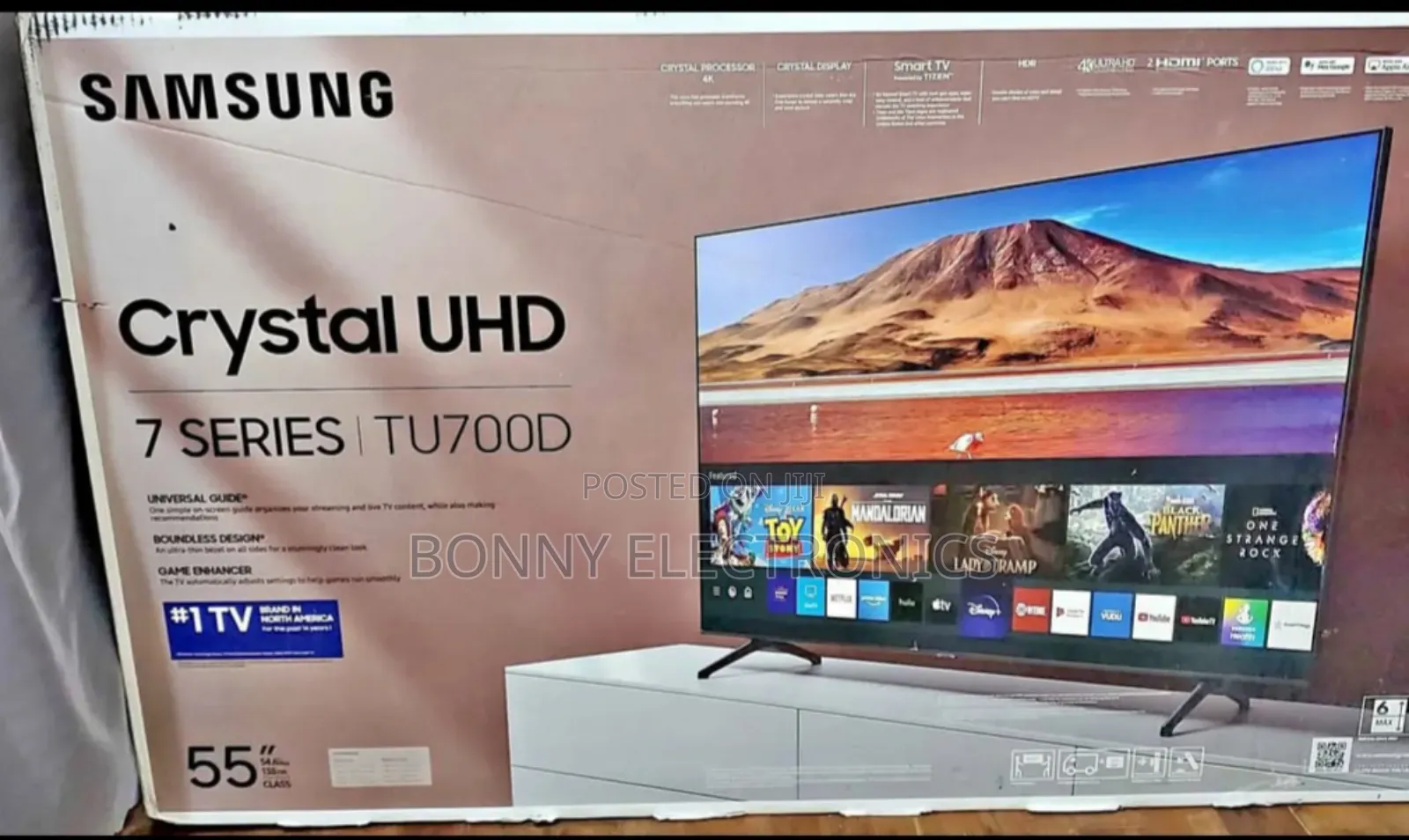 Samsung High Quality- TVS – Crystal Clear Picture 55"