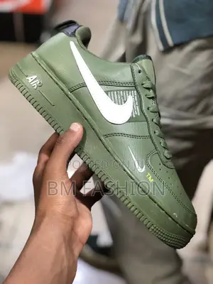 Nike Air Force 1 Green Quality Leather