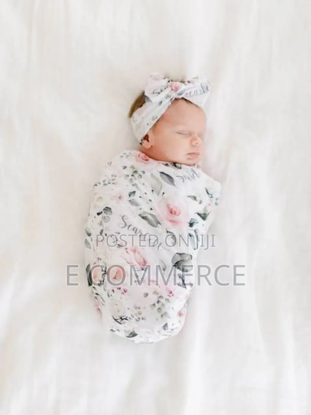 Baby Kids Swaddle and Hat or Headband
