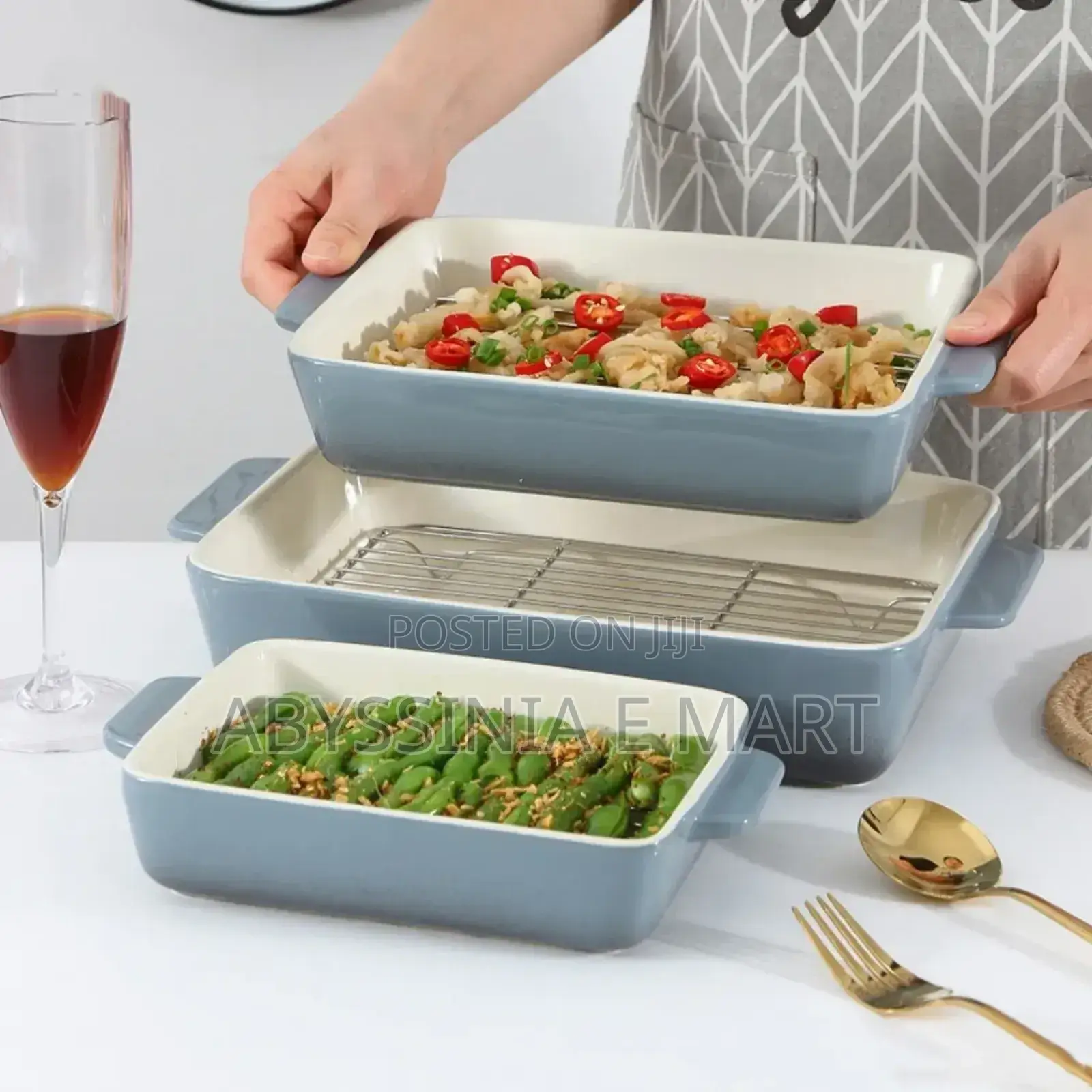 Porcelain Ceramic Baking Tray