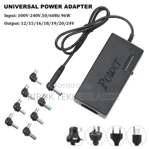 Multi-Functional Adjustable 12-24v Charger With 8 Connectors Adapter