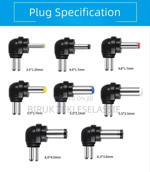 Multi-Functional Adjustable 12-24v Charger With 8 Connectors Adapter