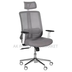 Gray Manageral Chair Modern