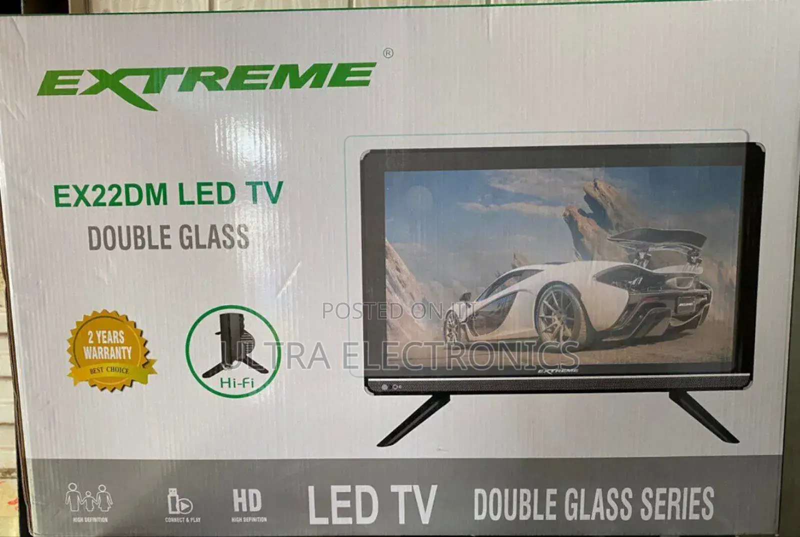 Extreme 32 Inch Double Glass