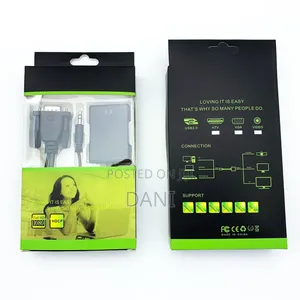 Cable Vga to Hdmi Adapteur Full Hd HDCP