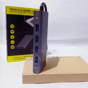 Usb Hub 11-in-1 Vga, Lan, 4 Usb, Sd Card, Hdmi And Type-c Hub
