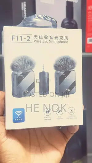 Dual F11-2 Wireless Microphone With Fur for iPhone,Android