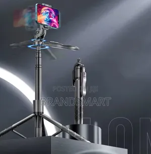 Long 360 Rotation Aluminum Selfie Stick Steady Handle Tripod