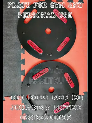 For Gym or Personal Use Plate