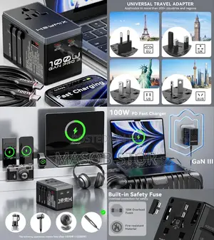 Universal Travel Adapter - 100w International Power Adapter