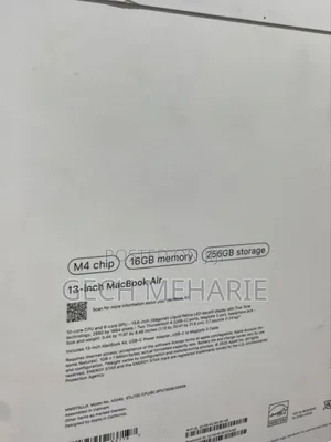 New Laptop Apple MacBook Air 2024 M3 13-Inch 16GB Apple M4 SSD 256GB