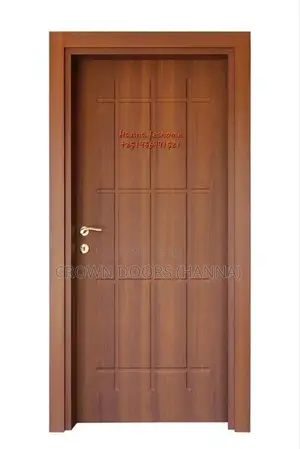 Crown Door Made of Lime Stone, Wood Chem.Composition.
