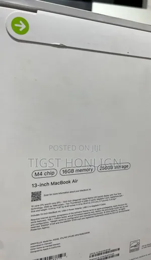 New Laptop Apple MacBook Air 16GB Apple M4 SSD 256GB