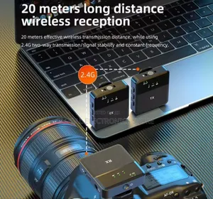 Smart Noise Reduction Clip on Microphone for Phone Camera