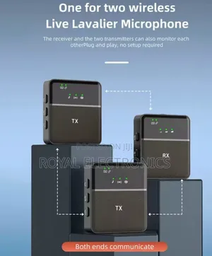 Mini Dual Wireless Lavalier Microphone for Phone Camera