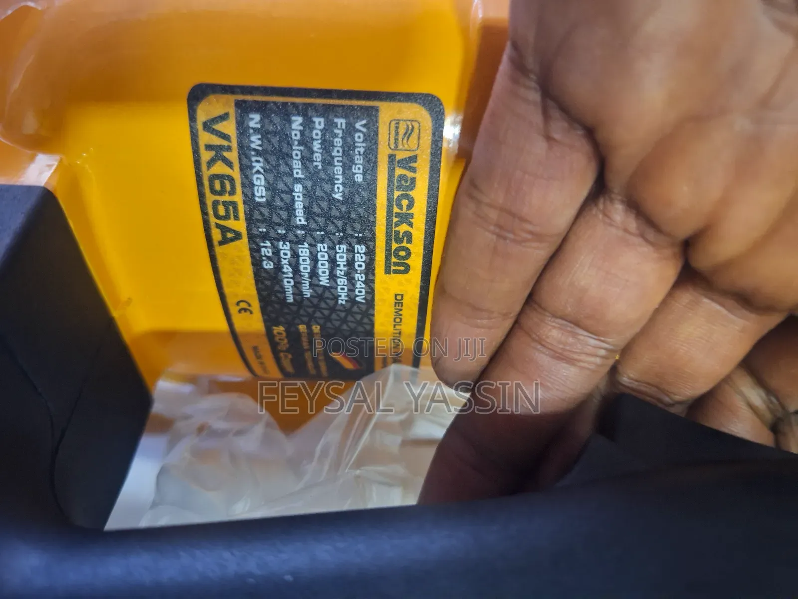 Jack Hammer Vackson 2,000w