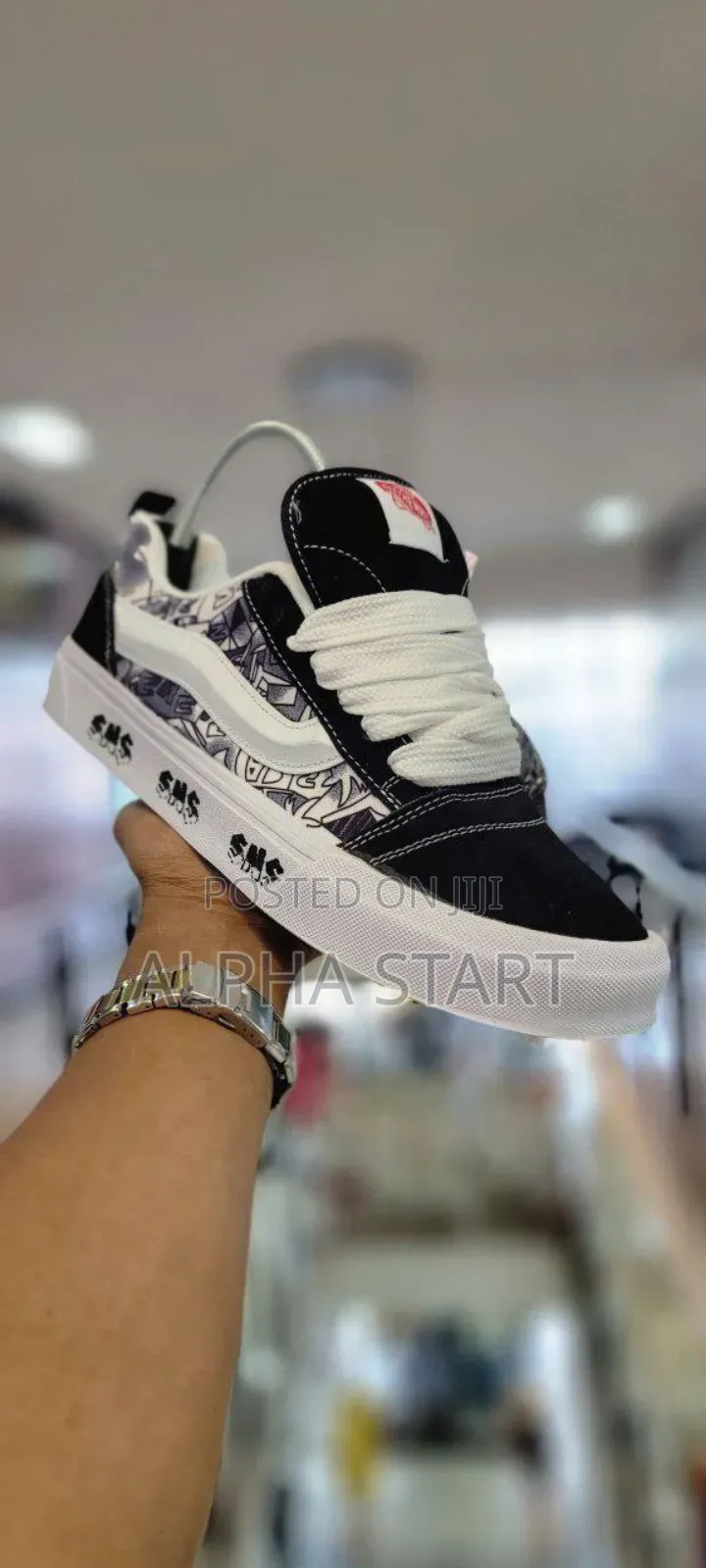 Vans Knu Black White High Master Quality Smooth Shoes For