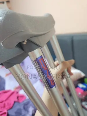 Crutches/Arm Crutch Are Used as Mobility Aid for Injured