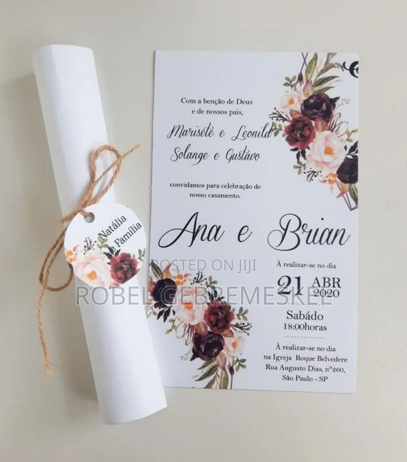  Wedding Cards
 
ባህላዊ እና ዘመናዊ የሠርግ መጥሪያ ካርዶች 