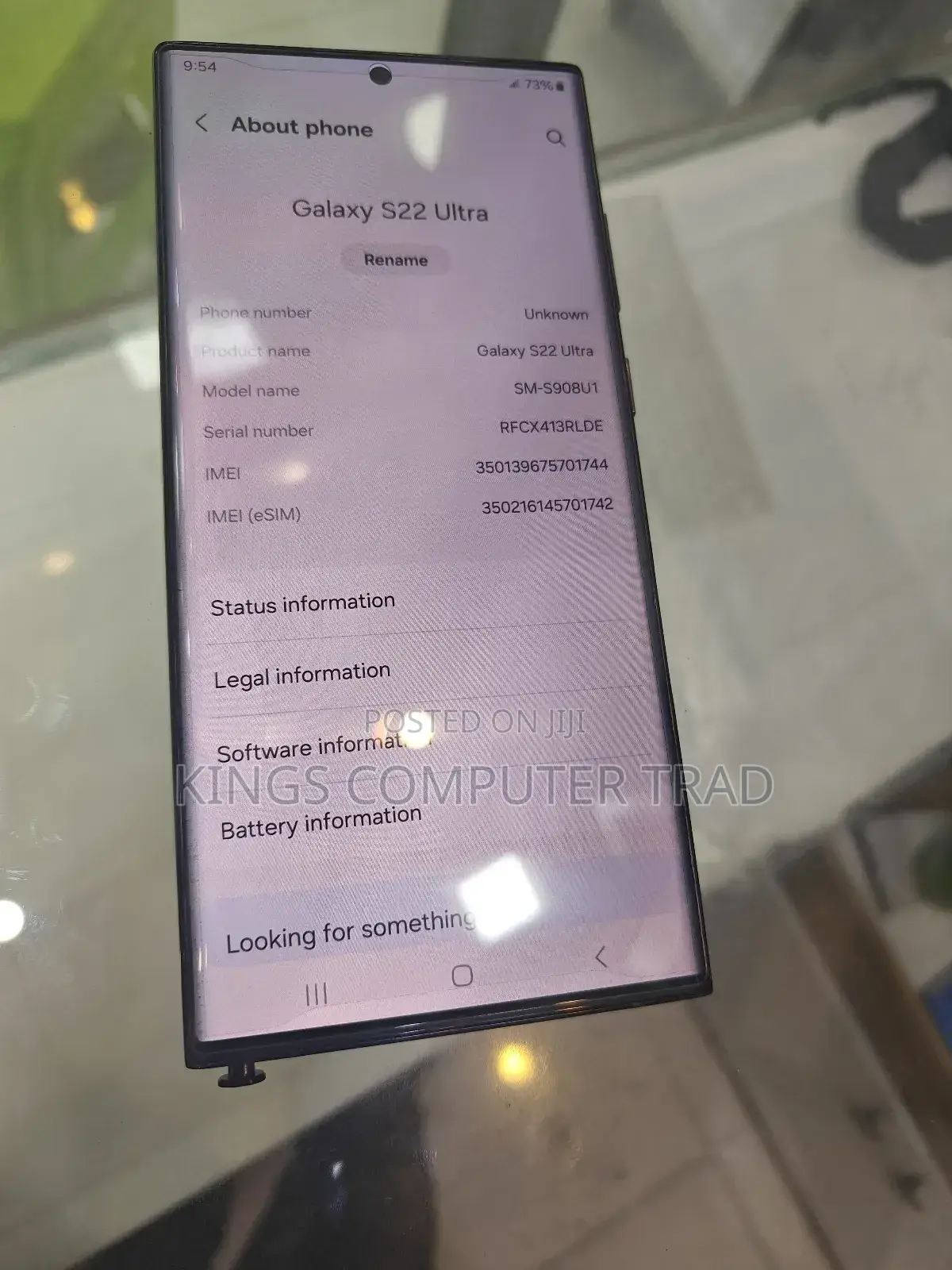 New Samsung Galaxy S22 Ultra 512 GB Black