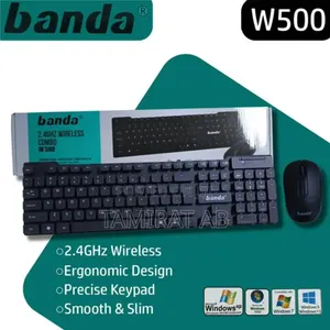 Banda – 2.4ghz Wireless Keyboard Mouse Combo – Model: W500