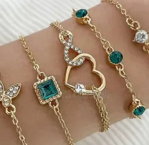 Crystal Stone Braclet Set