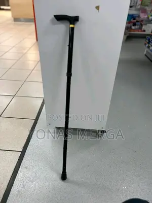 Folding Cane Black With T-Shape Handle Simo፪[]Walking_aid