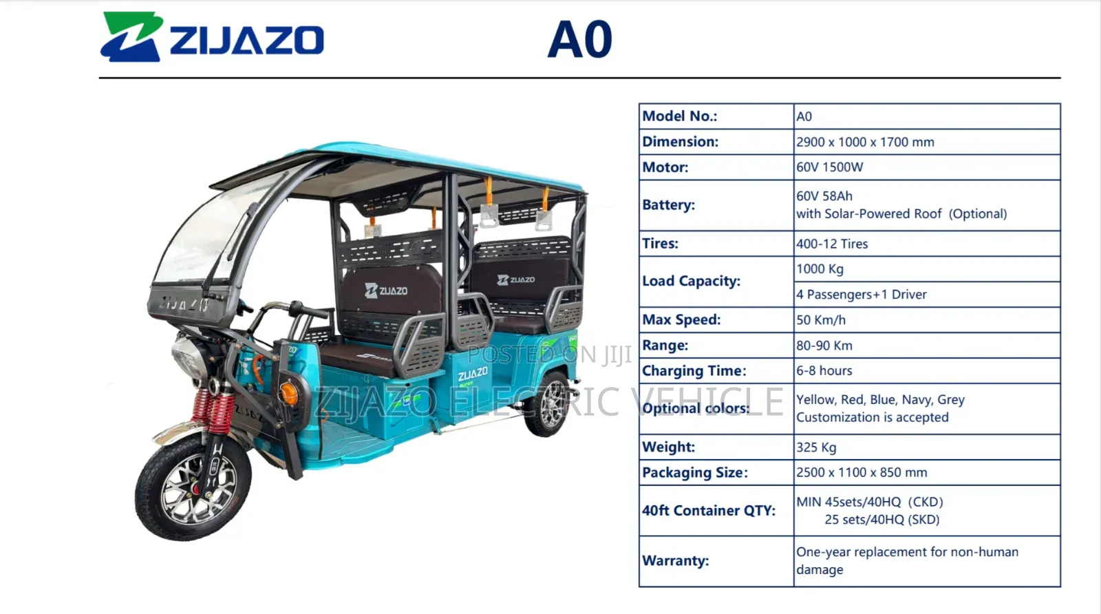 New Bajaj 2024 Blue