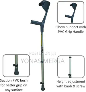 Height-Adjustable Cane, Crutches፮炫give Good Support Forearm