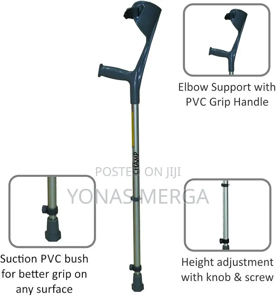 Height-Adjustable Cane, Crutches፮炫give Good Support Forearm
