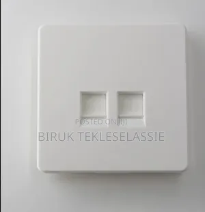 2 Port Rj45 Faceplate Dual Port